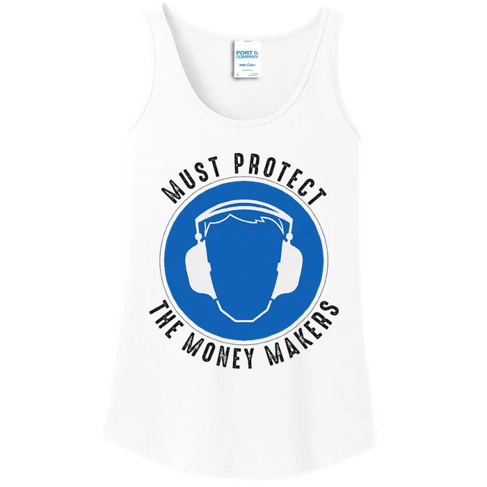 Protect The Money Makers Bold Statement Design Ladies Essential Tank