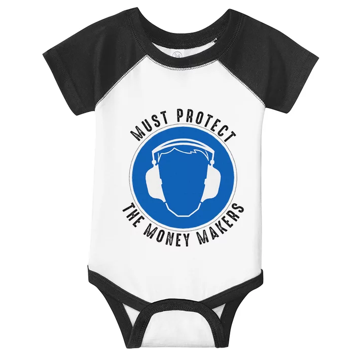 Protect The Money Makers Bold Statement Design Infant Baby Jersey Bodysuit