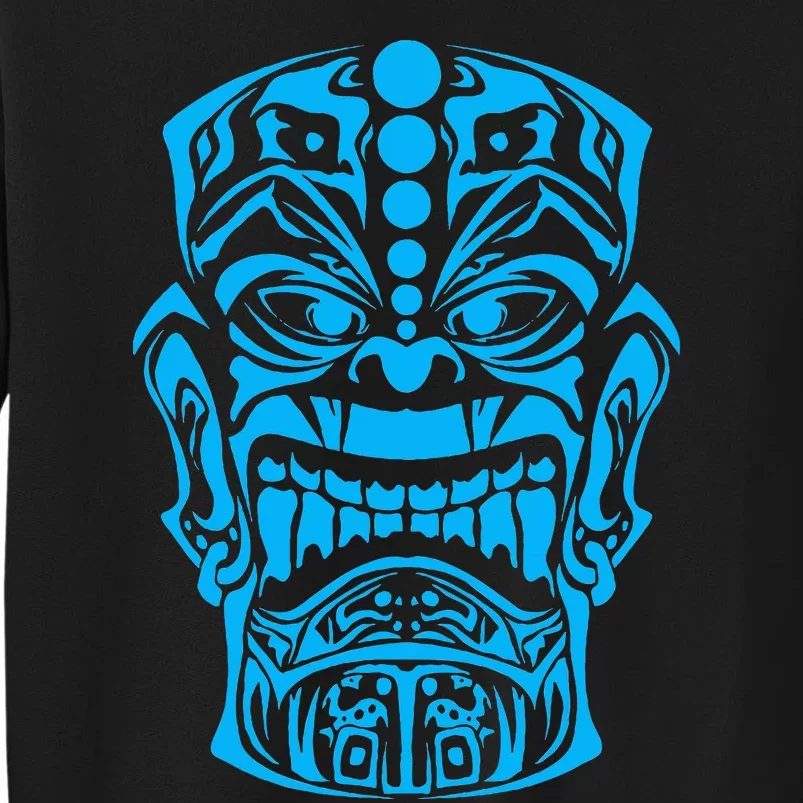 Polynesian Tiki Maori Hawaiian Tribal Tall Sweatshirt