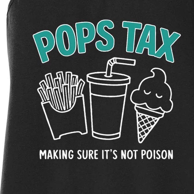 Pops Tax Making Sure ItS Not P.O.I.S.O.N Women's Racerback Tank