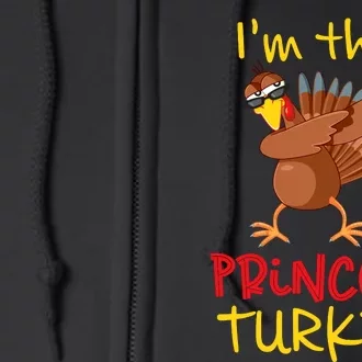 Princess Turkey Matching Family Group Thanksgiving Party Full Zip Hoodie