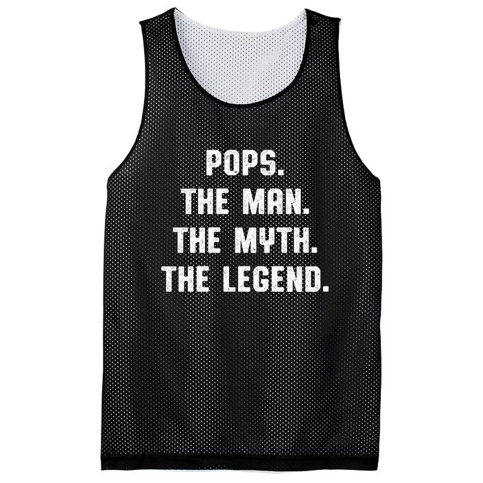 Pops The Man The Myth The Legend Mesh Reversible Basketball Jersey Tank