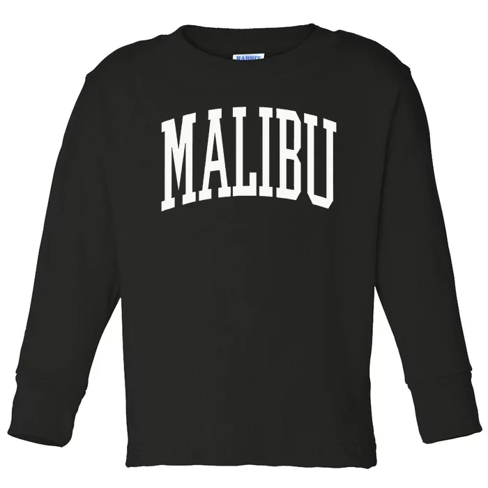 Preppy Trendy Malibu California Toddler Long Sleeve Shirt