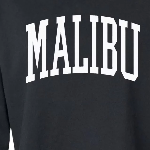 Preppy Trendy Malibu California Cropped Pullover Crew