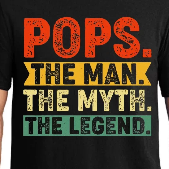 POPS THE MAN THE MYTH THE LEGEND Fathers Day Gift Grandpa Pajama Set