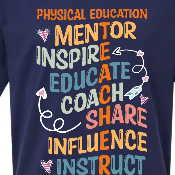 PE Teacher Mentor Physical Education Teacher Sueded Cloud Jersey T-Shirt