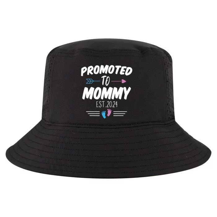 Promoted To Mommy Est 2024 Soon To Be Mommy First Time Mommy Cool Comfort Performance Bucket Hat