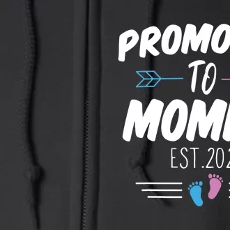 Promoted To Mommy Est 2024 Soon To Be Mommy First Time Mommy Full Zip Hoodie