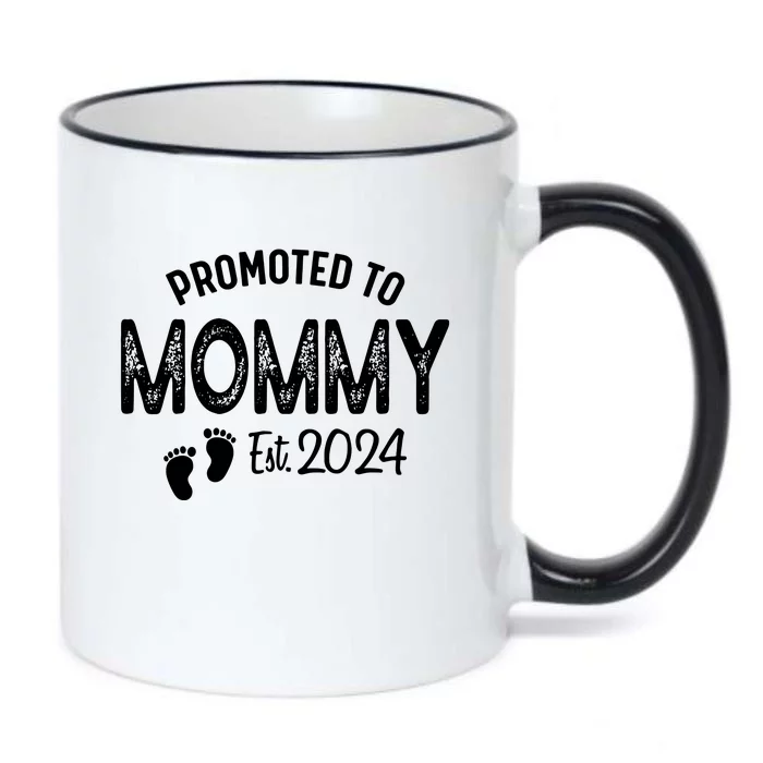 Promoted To Mommy 2024 Soon To Be Mama Funny New Mom Black Color Changing Mug