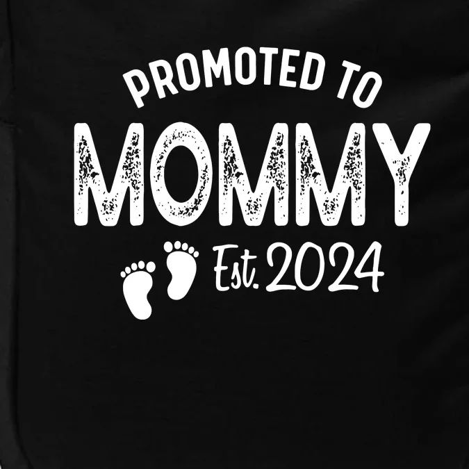 Promoted To Mommy 2024 Soon To Be Mama Funny New Mom Impact Tech Backpack