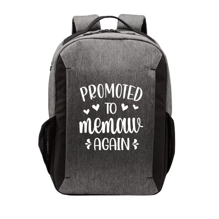 Promoted To Memaw Again Reveal Memaw To Be Gift Vector Backpack