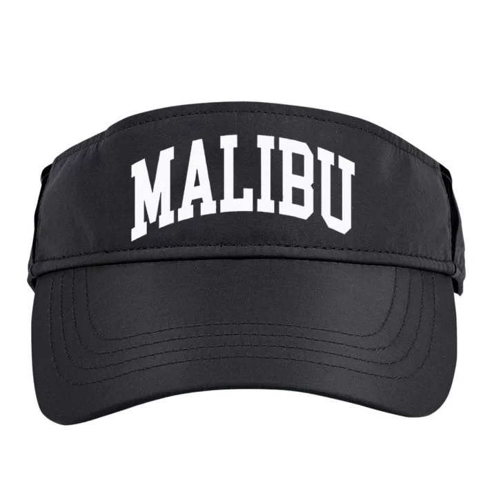 Preppy Trendy Malibu California CA Font Adult Drive Performance Visor