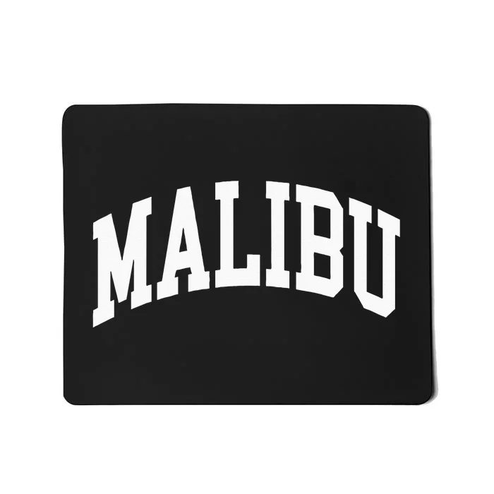 Preppy Trendy Malibu California CA Font Mousepad