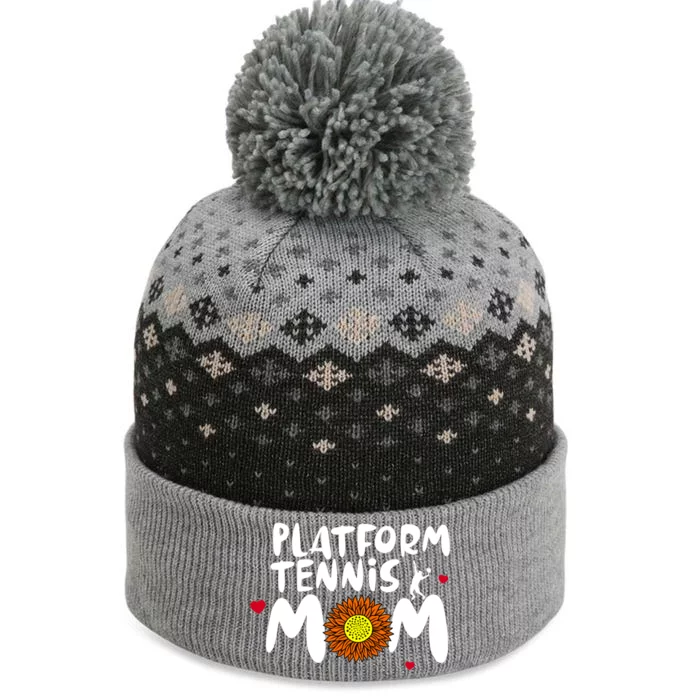 Platform Tennis Mom Cute Platform Tennis Cool Gift The Baniff Cuffed Pom Beanie