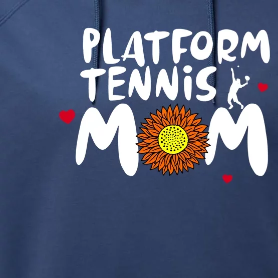 Platform Tennis Mom Cute Platform Tennis Cool Gift Performance Fleece Hoodie