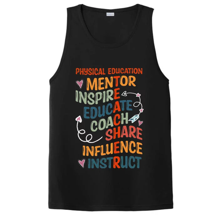 Pe Teacher Mentor Physical Education Teacher Outfit Performance Tank