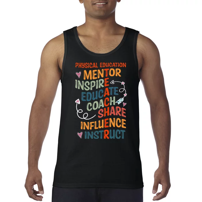 Pe Teacher Mentor Physical Education Teacher Outfit Tank Top