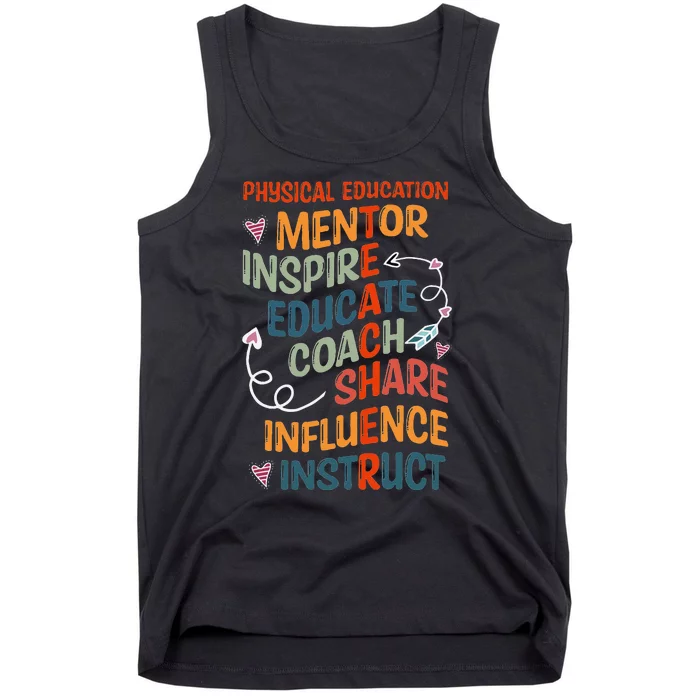 Pe Teacher Mentor Physical Education Teacher Outfit Tank Top