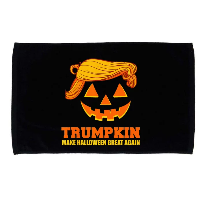 Pumpkin Trumpkin Make Halloween Great Again Microfiber Hand Towel