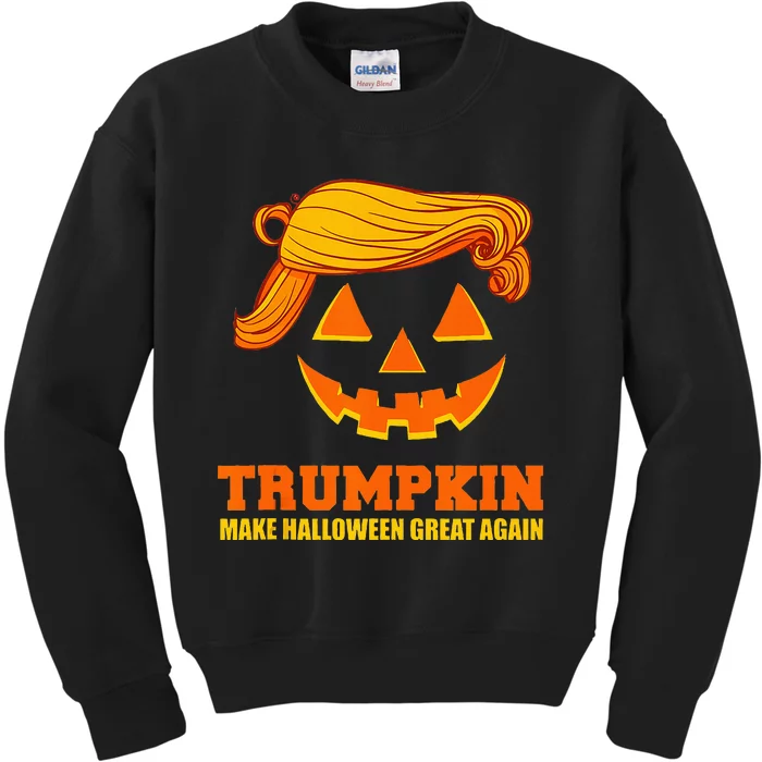 Pumpkin Trumpkin Make Halloween Great Again Kids Sweatshirt