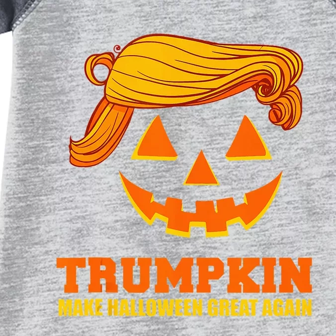 Pumpkin Trumpkin Make Halloween Great Again Infant Baby Jersey Bodysuit