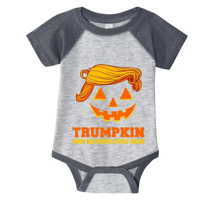 Pumpkin Trumpkin Make Halloween Great Again Infant Baby Jersey Bodysuit