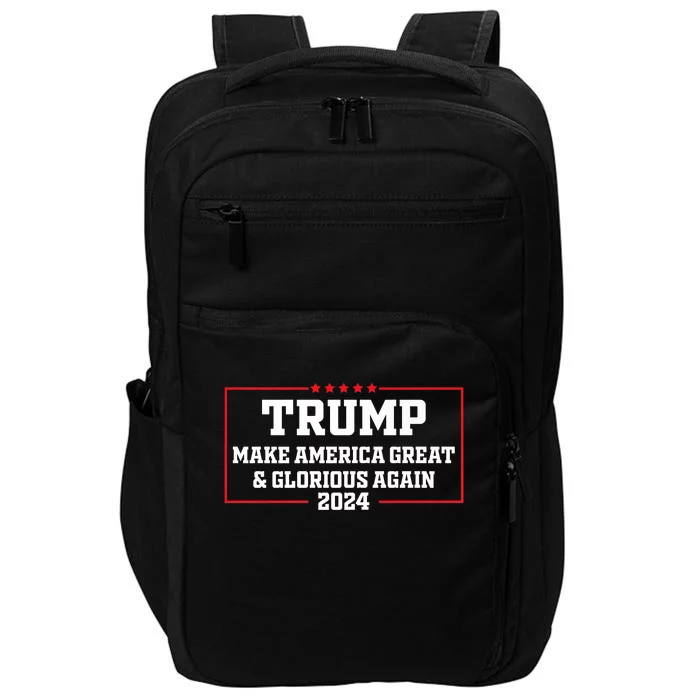 PRO TRUMP Magaga Make America Great And Glorious Again Support Trump 2024 Impact Tech Backpack