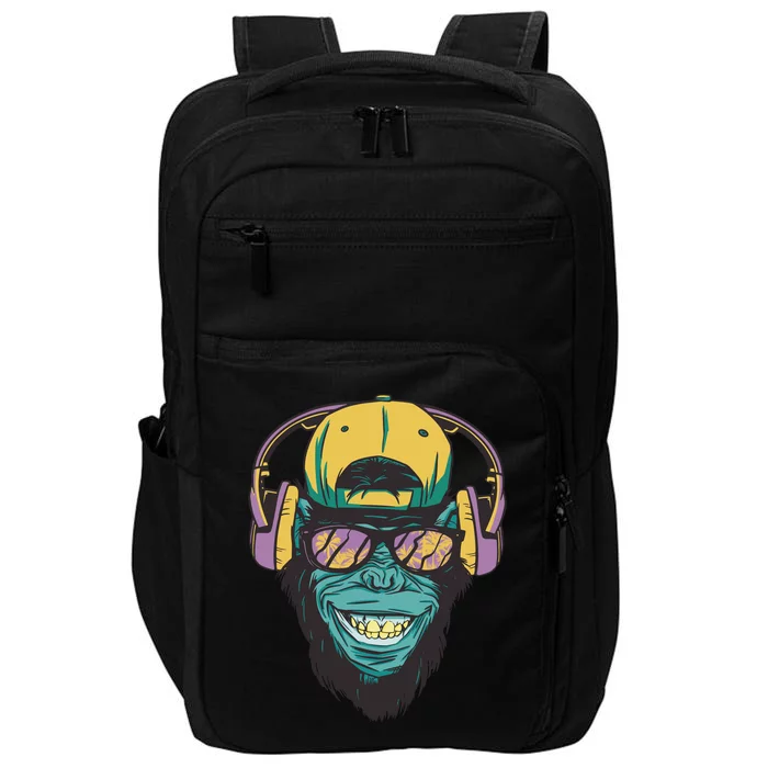 Palm Tree Music Monkey Impact Tech Backpack