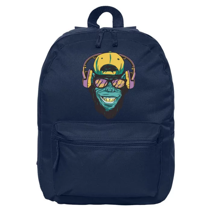 Palm Tree Music Monkey 16 in Basic Backpack