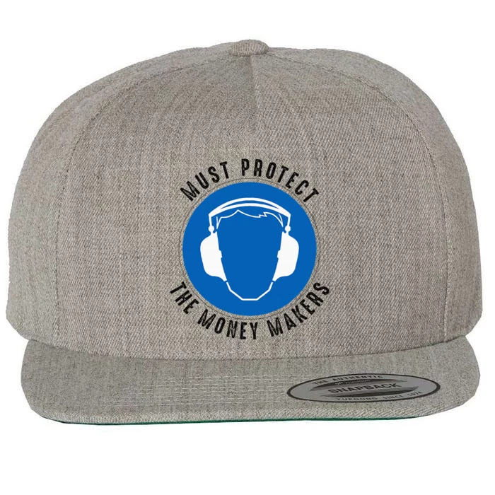 Protect The Money Makers Wool Snapback Cap