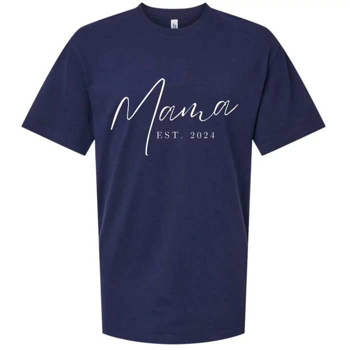 Promoted To Mommy Mothers Day Mom 2024 Sueded Cloud Jersey T-Shirt