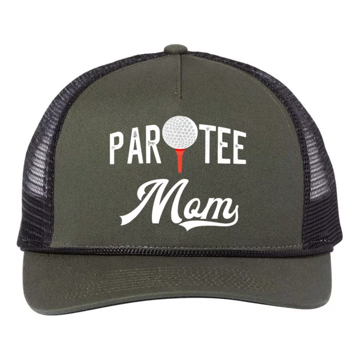 Par Tee Mom Funny Partee Golf Pun For Mom Retro Rope Trucker Hat Cap