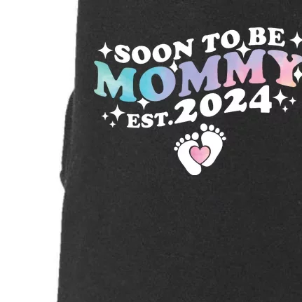 Promoted To Mommy 2024 Soon To Be Mama Funny New Mom Mothers Day Doggie 3-End Fleece Hoodie