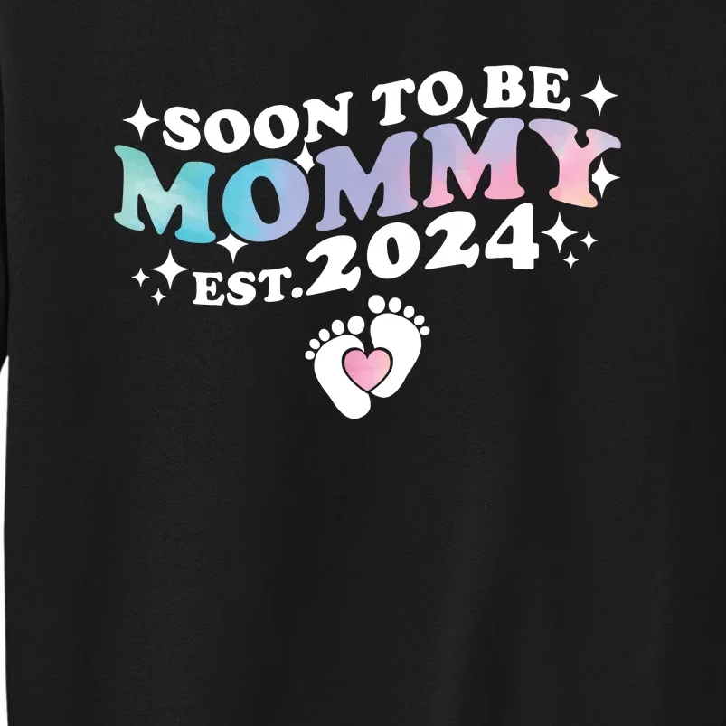 Promoted To Mommy 2024 Soon To Be Mama Funny New Mom Mothers Day Sweatshirt