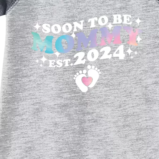 Promoted To Mommy 2024 Soon To Be Mama Funny New Mom Mothers Day Infant Baby Jersey Bodysuit