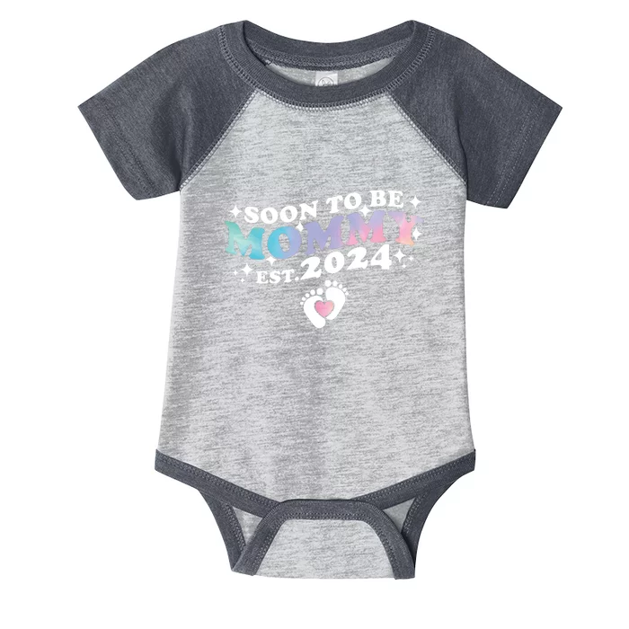 Promoted To Mommy 2024 Soon To Be Mama Funny New Mom Mothers Day Infant Baby Jersey Bodysuit