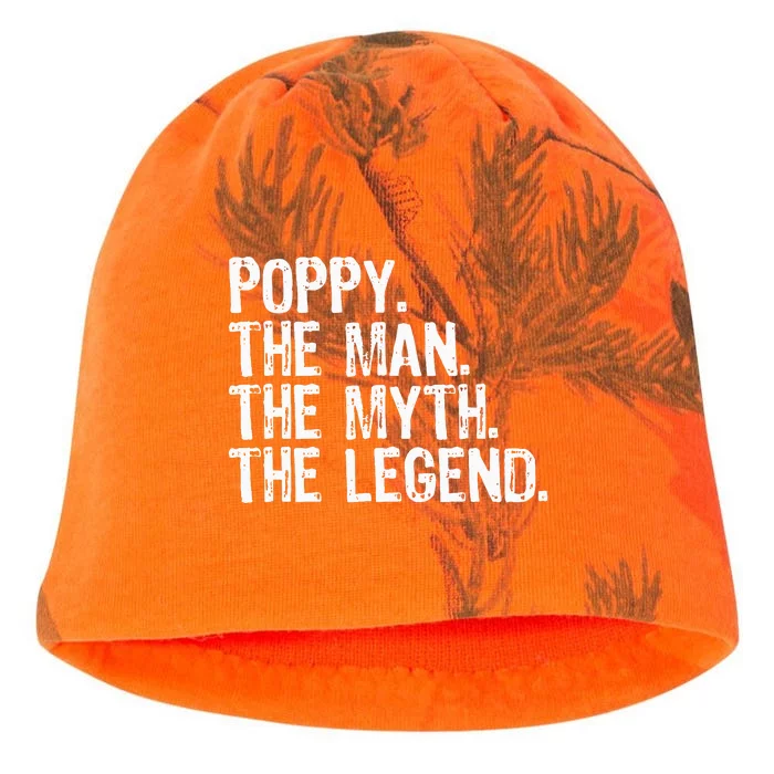 Poppy The Man The Myth The Legend Grandpa Gifts Christmas Kati - Camo Knit Beanie