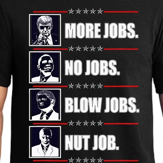 Political Trump More Jobs Obama Clinton Biden Pajama Set