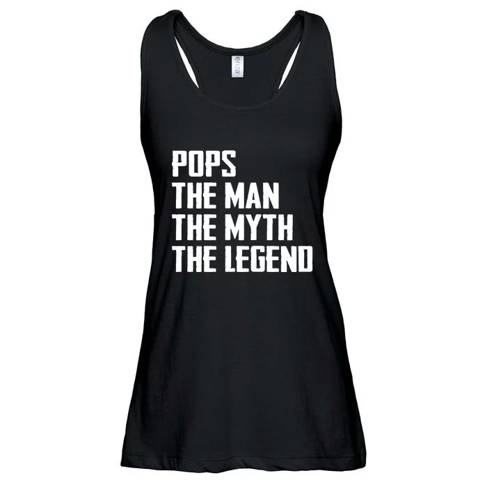 Pops The Man The Myth The Legend Ladies Essential Flowy Tank