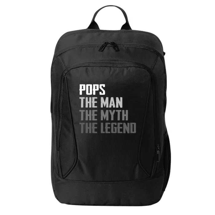 Pops The Man The Myth The Legend City Backpack