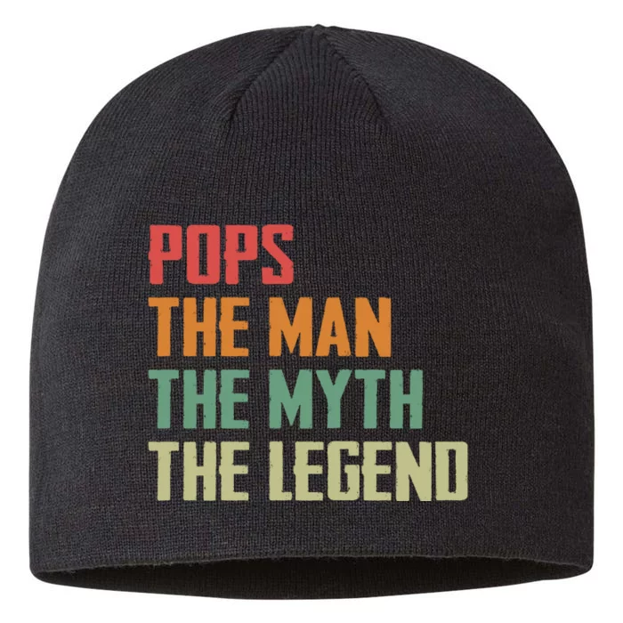 Pops The Man The Myth The Legend 8 1/2in Sustainable Knit Beanie