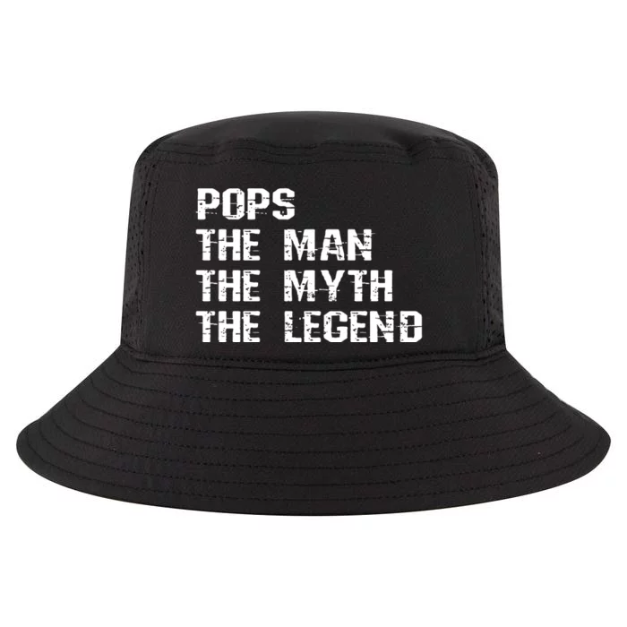 Pops The Man The Myth The Legend Cool Comfort Performance Bucket Hat