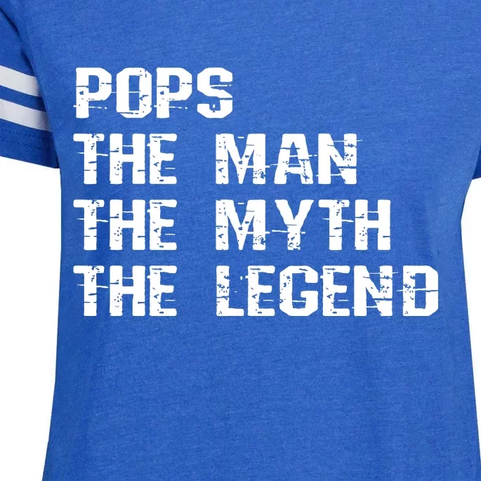 Pops The Man The Myth The Legend Enza Ladies Jersey Football T-Shirt