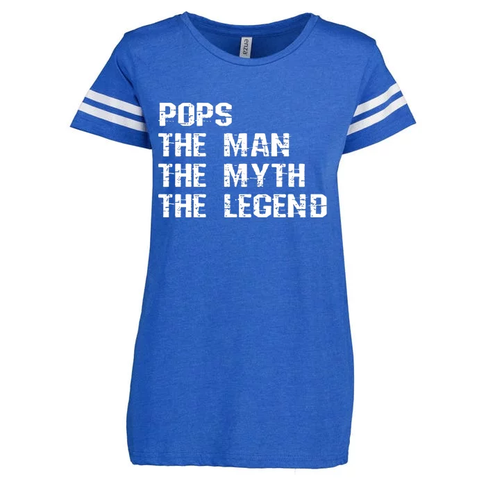 Pops The Man The Myth The Legend Enza Ladies Jersey Football T-Shirt