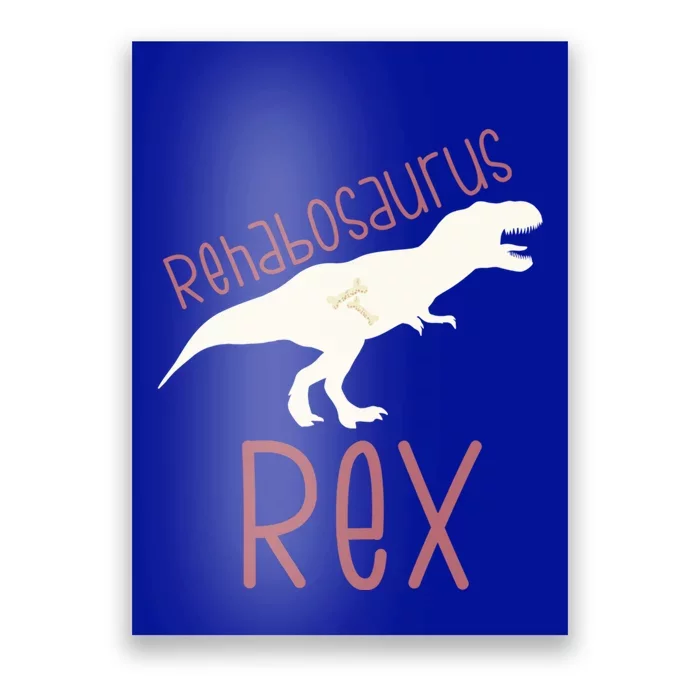 Physical Therapy Month Occupational Rehab Assistant Dinosaur Gift Poster