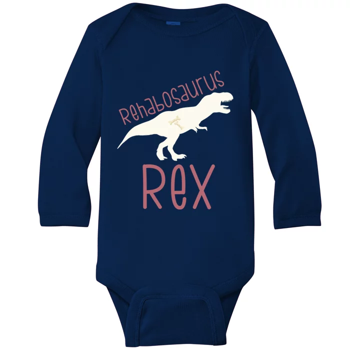 Physical Therapy Month Occupational Rehab Assistant Dinosaur Gift Baby Long Sleeve Bodysuit