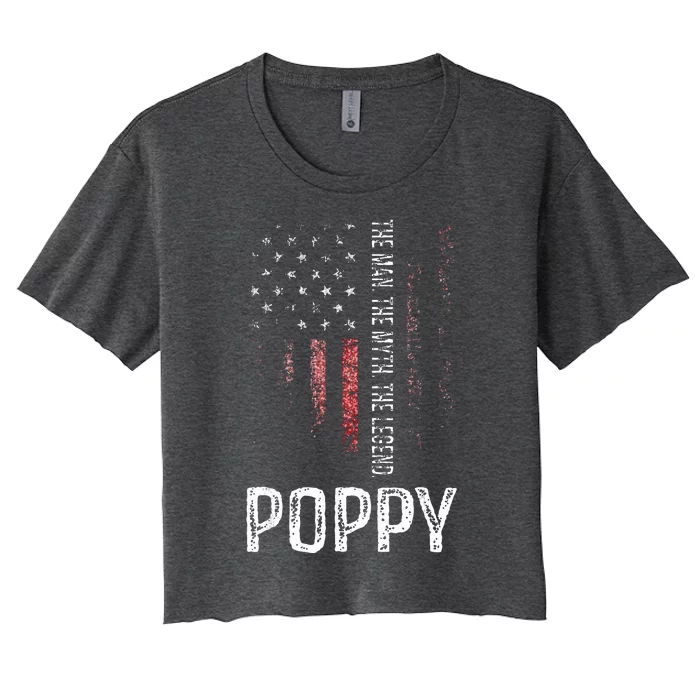 Poppy The Man The Myth The Legend Women's Crop Top Tee