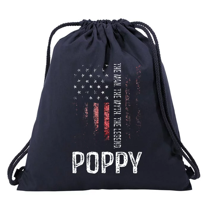 Poppy The Man The Myth The Legend Drawstring Bag