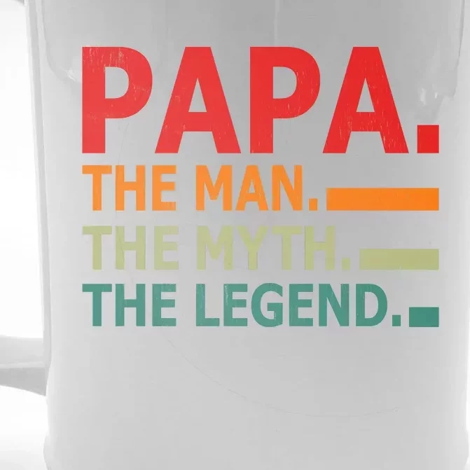 Papa The Man The Myth The Legend Front & Back Beer Stein