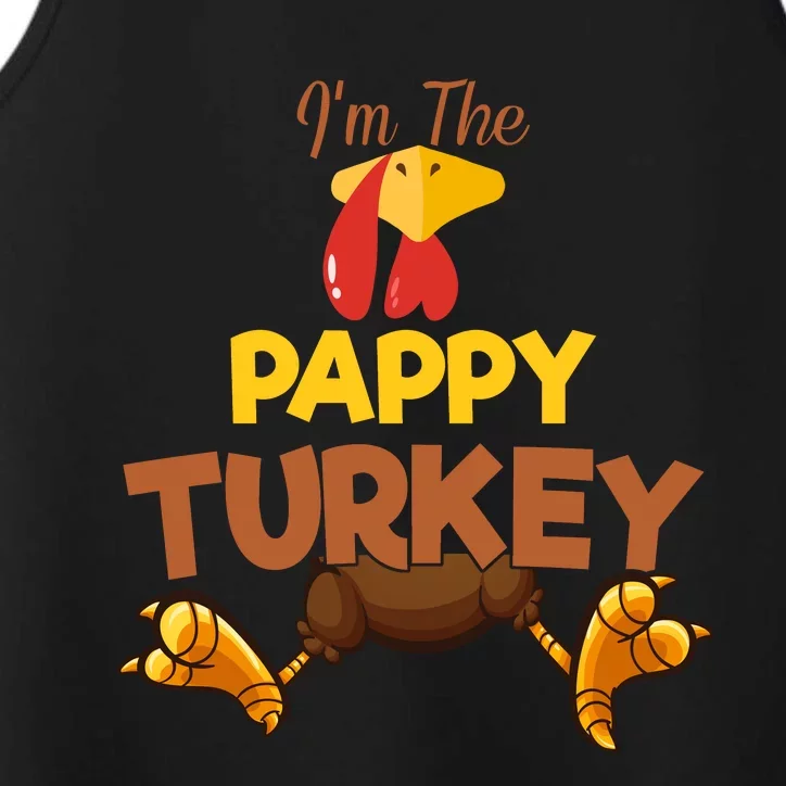 Pappy Turkey Matching Family Group Thanksgiving Gifts Performance Tank